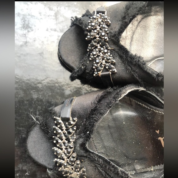 Pedro Garcia Swarovski Crystal Satin Peep Toe Pump - Picture 4 of 6